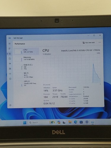 Dell Latitude 7290 12,5" Core i5-8350U @ 1,70GHz 8GB RAM 256GB SSD Windows 11 Pr - Bild 7 von 7