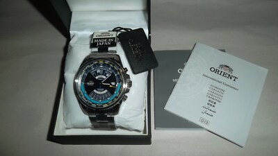 ORIENT 50th Anniv. Multi Year Calendar Automatic Mens Watch ''The Blue'' Very Rare