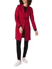 Hobbs Womens Fuchsia Pink Tilda Coat