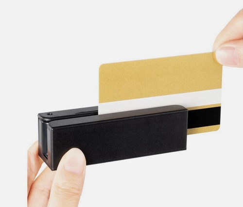 Posunitech Mini Msr100 Swipe Magnetic Credit Card Reader 3 Tracks Hi/Lo Data Collector, USB Msr Stripe Card Reader for Point of Sale(POS), Access Control, ID Verify