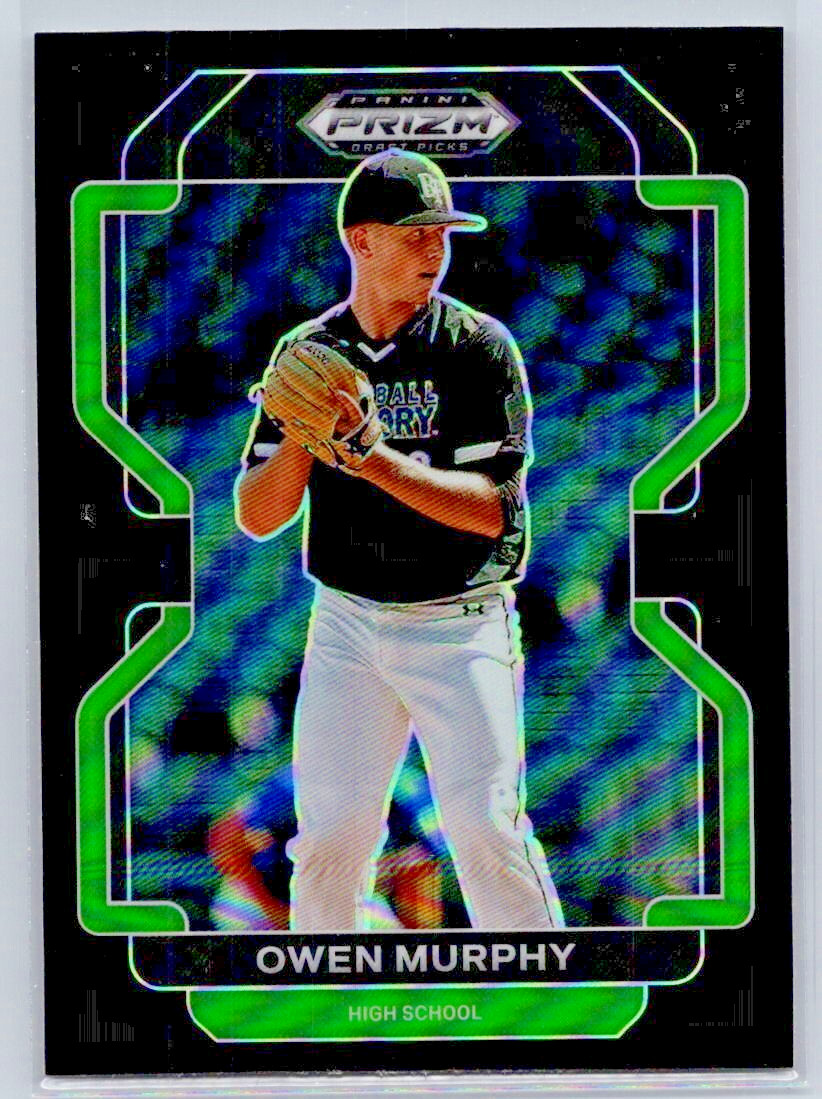 2022 Prizm Draft Picks Baseball - Owen Murphy - BLACK PRIZM - #PDP20