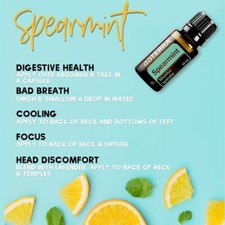Spearmint Essential Oil 15mL doTERRA New Sealed Free Shipping Exp 02/2028