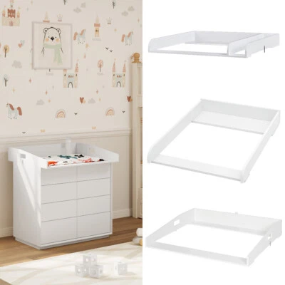 Wickelaufsatz Wickelauflage Kommode Wickeltischaufsatz Wickeltisch Weiß #2854
