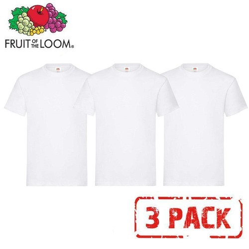 PLAIN HEAVY COTTON BLANK T SHIRT TEE'S T-SHIRT 3 PACK MEN'S FRUIT OF THE LOOM T - Picture 7 of 7