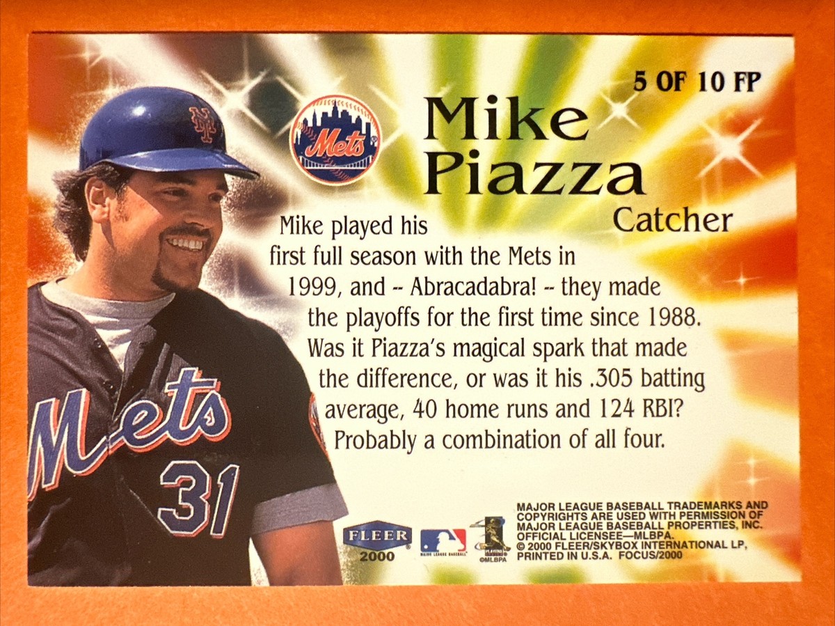 2000 Fleer Focus Mike Piazza FOCUS POCUS #5 - METS | eBay