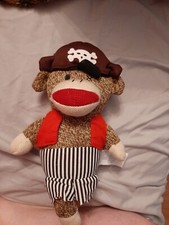 Gemmy Monkey Town USA   Sock Monkey Pirate   Plays Club Can  t Handle Me