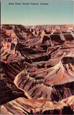 Unposted PostCard Pima Point With View Of Colorado River Grand Canyon Arizona