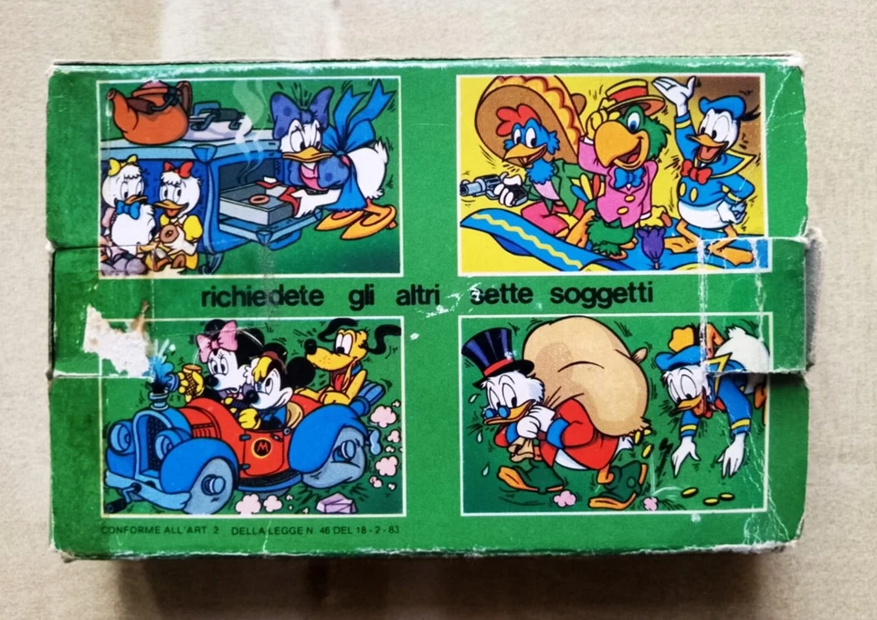 Mini quebra-cabeça vintage 60 peças Mickey Moue Clementoni completo de 1983 - Imagem 3 de 4