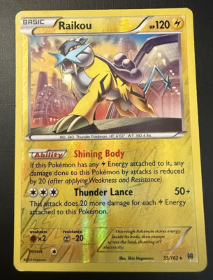 Raikou 55/162   BREAKthrough 2015 Pokémon Blister Exclusive LP