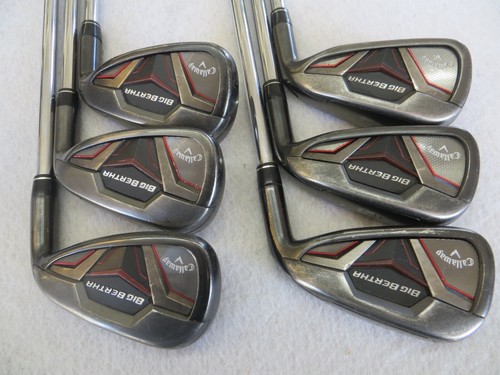 NICE CALLAWAY BIG BERTHA CF19 5-PW IRON SET KBS MAX REGULAR STEEL MENS RH