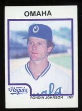 1987 ProCards Omaha Royals RONDIN JOHNSON RC ROYALS UNIVERSITY OF WASHINGTON