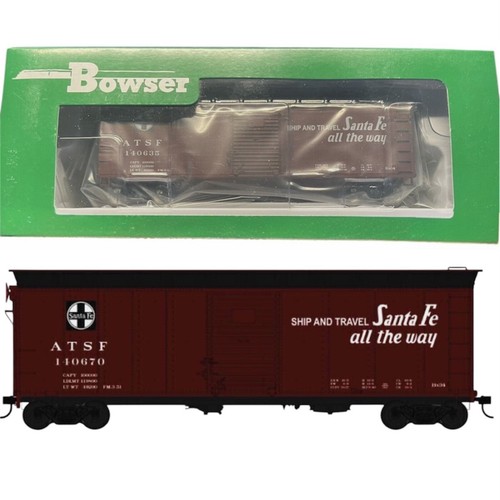 Coche de carga Bowser #43143 escala HO 40' ATSF Santa Fe Super Chief Slogan Road #140635 | Zustand: New
