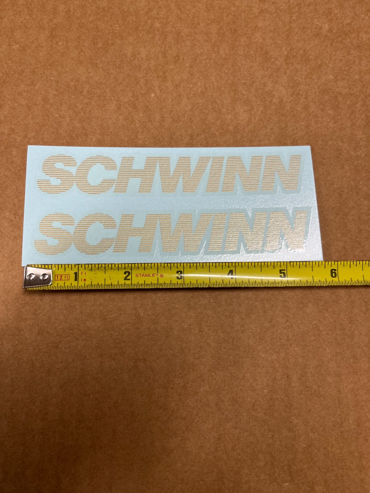 SCHWINN Roadbike Lightweight 26" Bicycle Bike Small Gold Downtube Decals & BMX