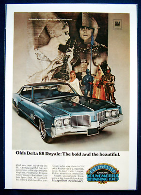 Werbeanzeige Ad 1969 Oldsmobile Delta 88 Royale  The bold and the ... (USA)