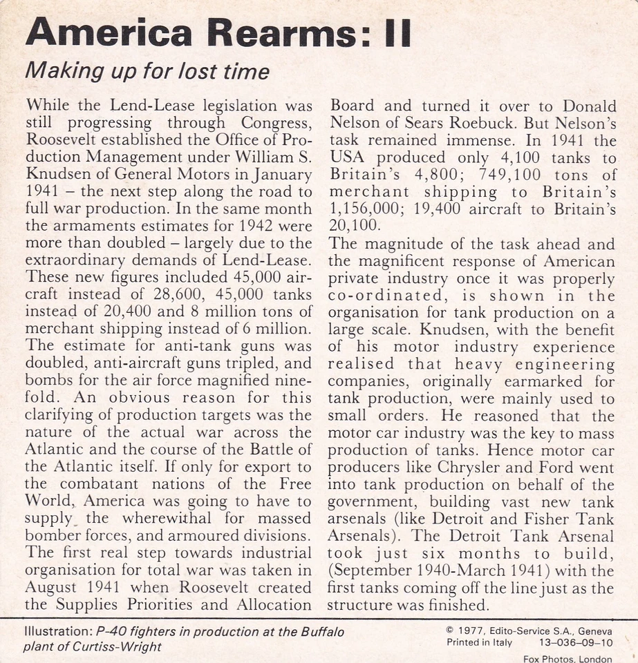 AMERICA REARMS: II ~ 1942-1945 ~ MAKING UP FOR LOST TIME - Image 2 of 2