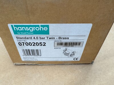 NEU Hansgrohe 07002052 Monsoon Positive 4bar Doppelpumpe Stuart Turner 44439 BR760