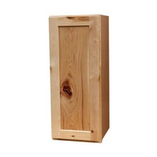 15" Natural shaker style wall cabinet with live knots