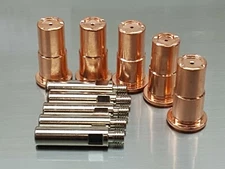 10pc Extended Drag Nozzles + Electrode Set for Lotos© CUT60D S65 Plasma Torch