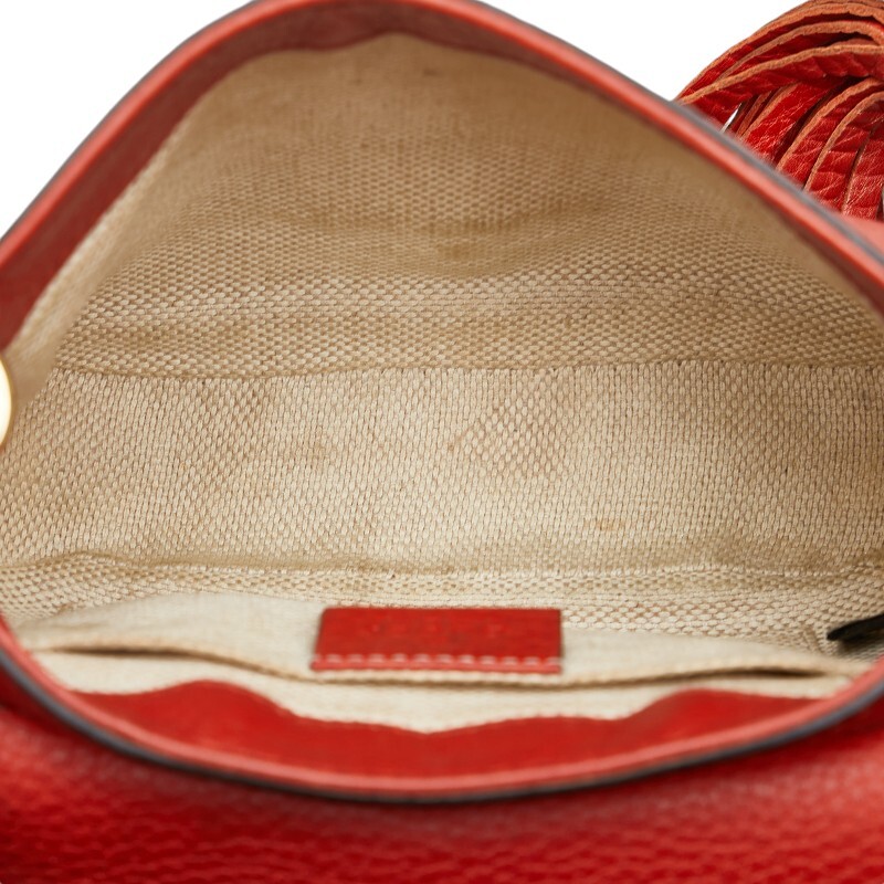 Gucci Soho Interlocking G Tassel Pochette Crossbody Chain Shoulder Bag