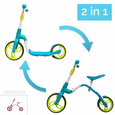 SportPlus 2in1 Kinderlaufrad & Roller Laufrad Lauflernrad Kinderrad Lernrad ab 3
