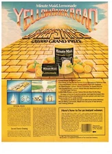 Vintage 1993 Print Ad Minute Maid Lemonade Crystals Yellow Brick Road 