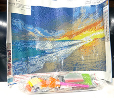 New 12x16 in. "Sandy Beach" Diamond Art Kit