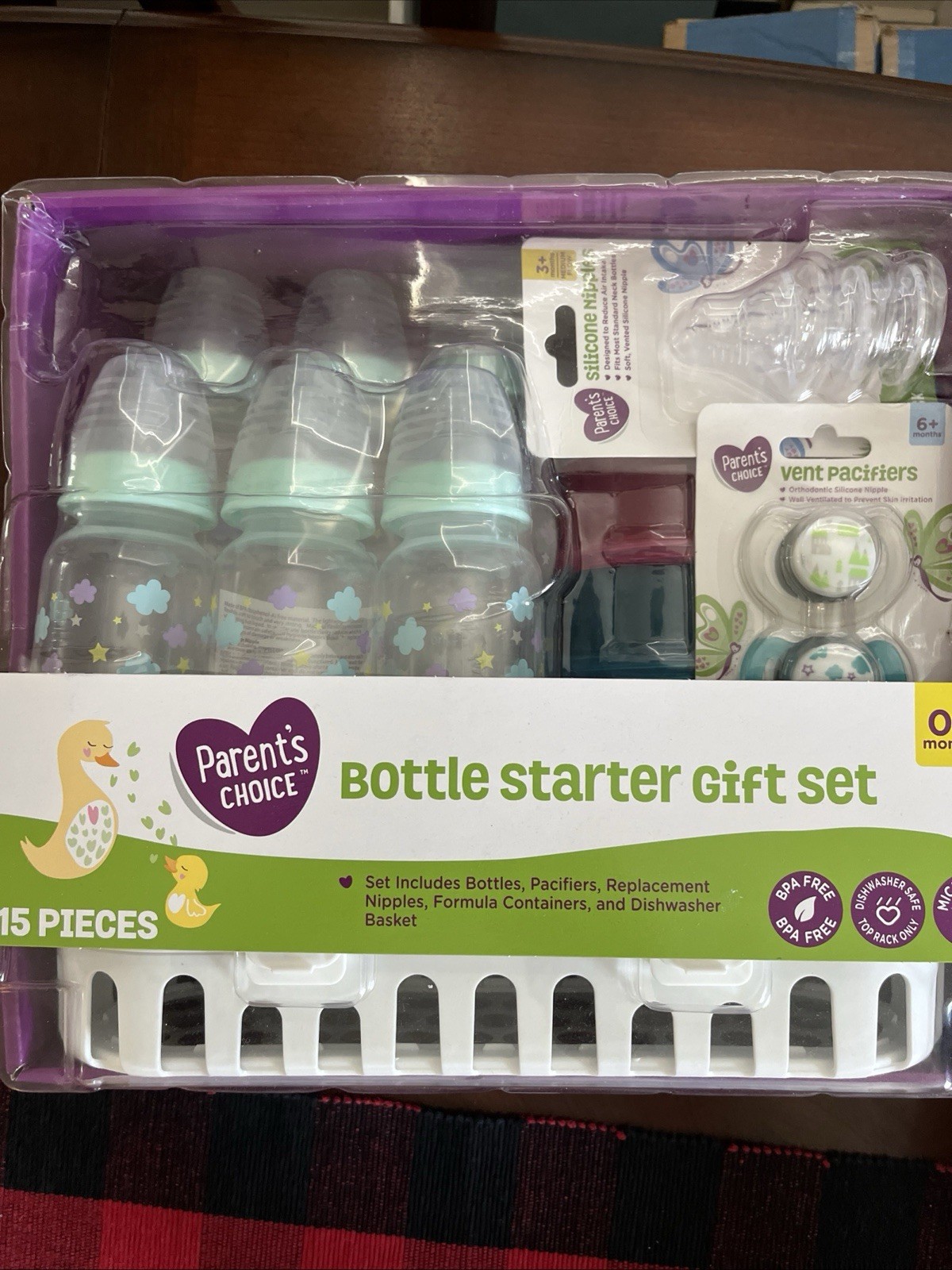 Parents Choice Baby Bottle Starter Gift Set shower hospital 