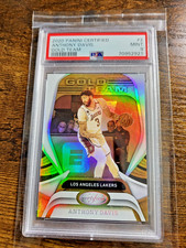 2020-21 Panini Certified #2 Anthony Davis Gold Team PSA 9