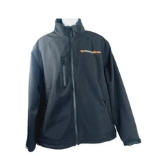 Wolverine Brass Mens Black Mock Neck Softshell Classic Basic Jacket Size L