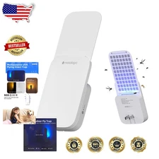 Dual UV Fruit Fly Trap, Mute Mosquito Killer, Energy Saving Night Light, 1-Pack