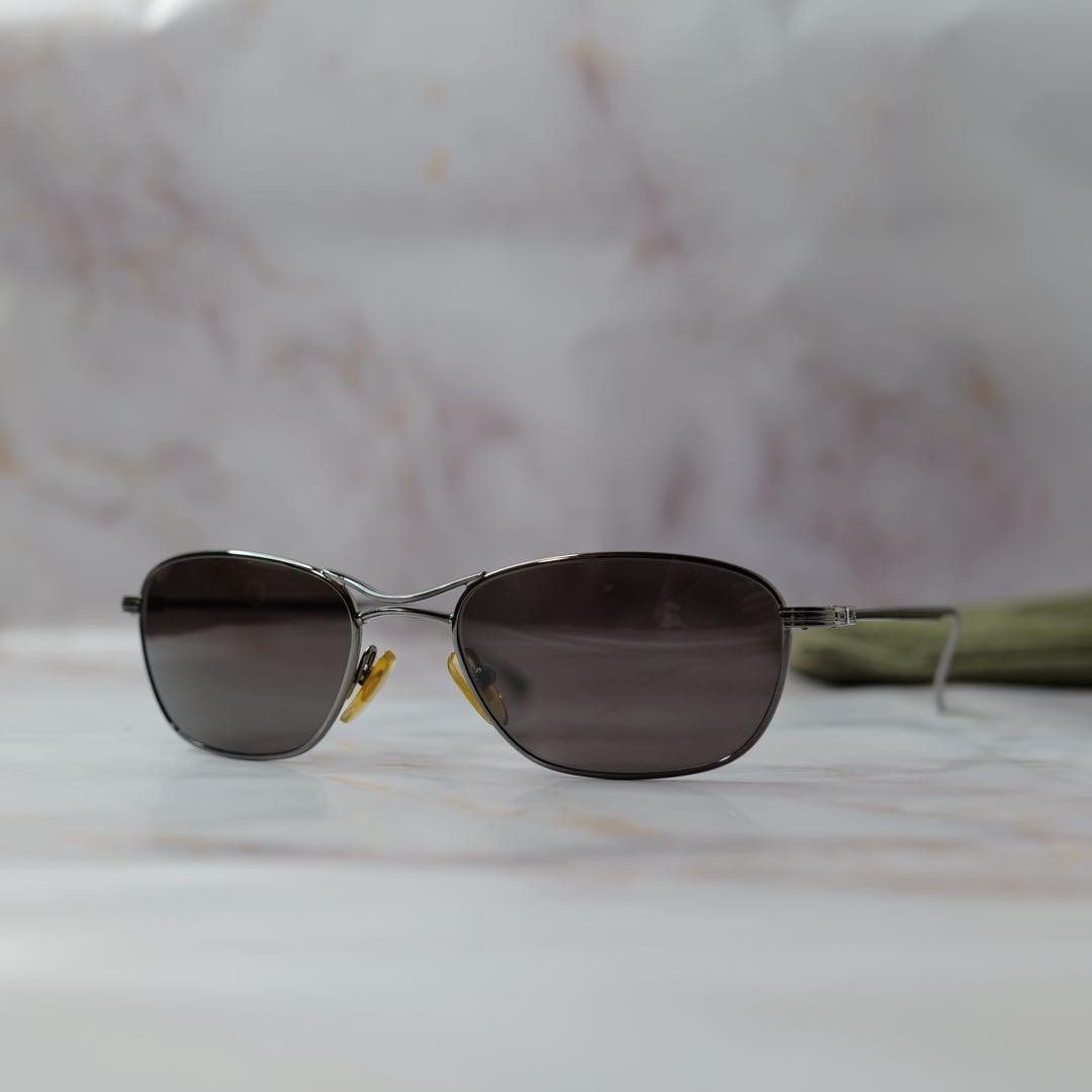 GUCCI Gucci Vintage Metal Frame Sunglasses Archive G Logo Silver