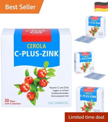 32 Stück Cerola C-Plus-Zink Lutschtabletten   Fruchtgeschmack für Gesundheit