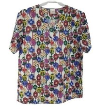 Jasco Christmas Ornaments Large Scrub Top V Neck