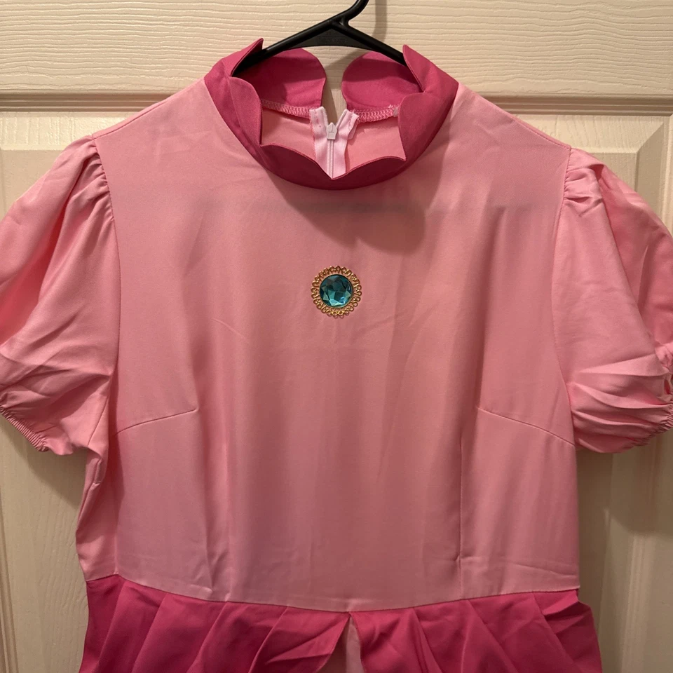 Vestido fantasia Bela Adormecida Princesa Aurora adulto cosplay aro e coroa GG - Imagem 3 de 4