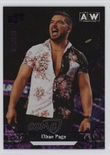 2023 Upper Deck AEW All Elite Wrestling Purple Pyro 27/149 Ethan Page #24 0nr3