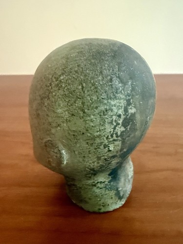 Art Deco 1920’s Witch Voodoo Shaman Solid Rock Or Metal Human Baby Head Psychic - Picture 8 of 21