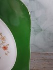 Set of 2 Vintage P.T. TIRCHENREUTH BAVARIA Floral Green Gold Trim Dessert Plates — photo 5