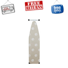 Mainstays T-Leg Ironing Board with Pad and Cover - 53" x 14", Adjustable Height