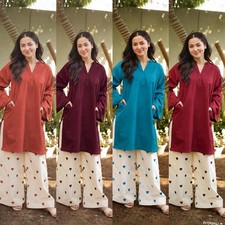 PUNJABI SHARARA PLAZZO KURTI PLAZZO SALWAR KAMEEZ SUIT WOMEN READY MADE DESIGNER