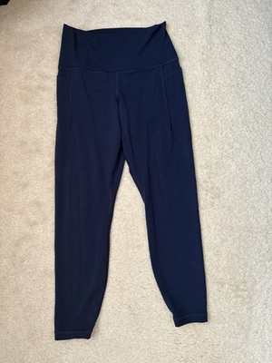 Athleta Transcend Stash Leggings Small Petite Navy