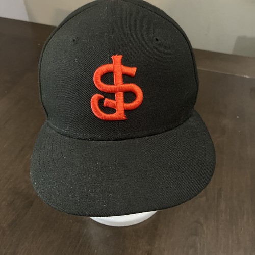 San Jose Giants MiLB Baseball Cap Home Black New Era 59FIFTY Hat 7 1/4