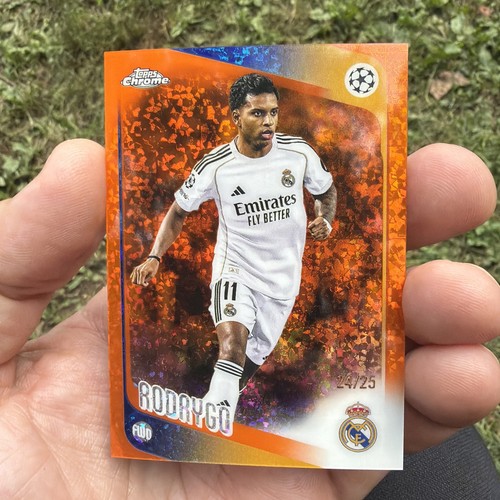 2025-26 Topps Chrome UCC- Rodrygo #102 Orange Foil /25