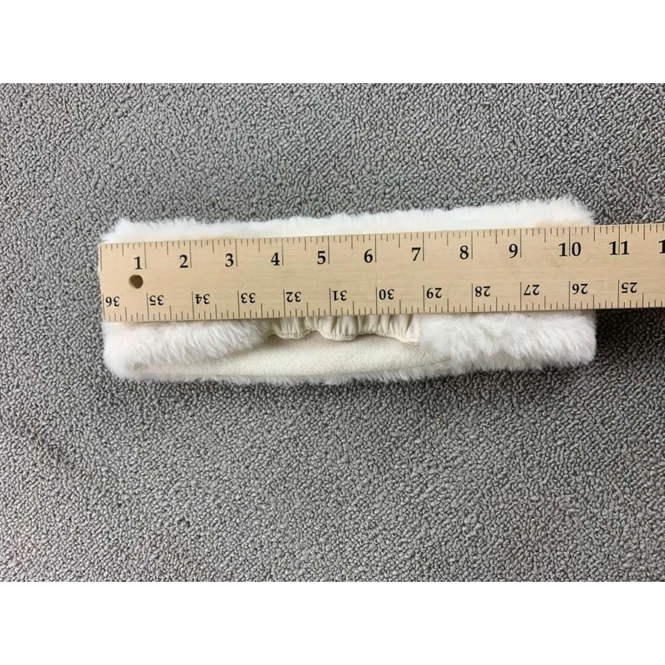 Alo обруч для волос женщин искусственного меха белый уха подогреватель эластичный назад логотип нашивка зима - Изображение 3 из 4