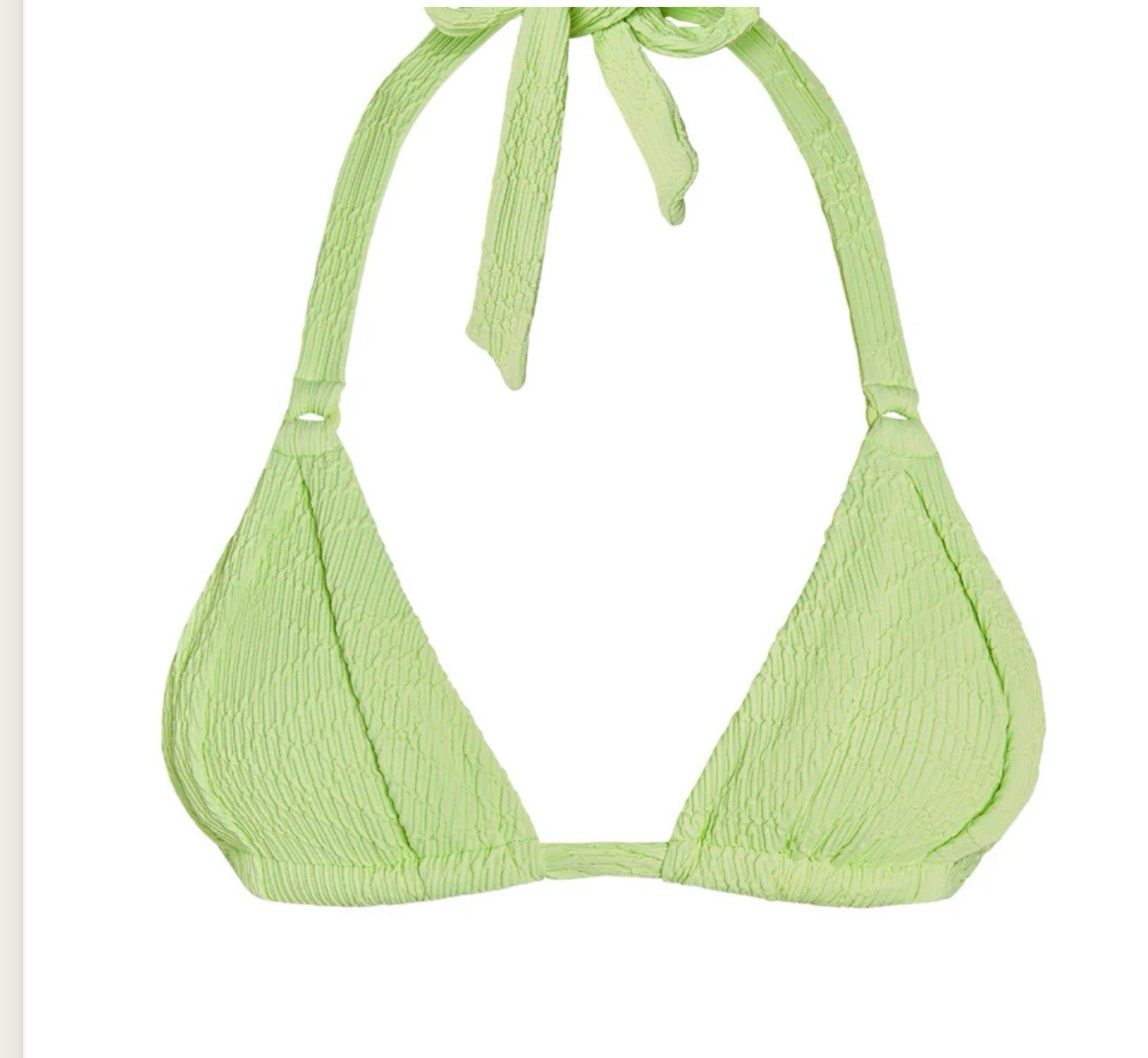 Monday Swimwear NEW Morocco Top - Honeydew Summer / V × 1 US XL