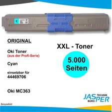 Genuine OKI XXL Toner Can Be Used For 44469706 Cyan OKI MC363