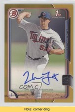 2015 Bowman Prospects Auto Gold 4/50 Zach Jones Zack Jones #PA-ZJ Auto READ 0c6