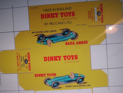 DINKY REPRO REPRODUKTION NUR BOX - TALBOT LAGO 230 RENNWAGEN