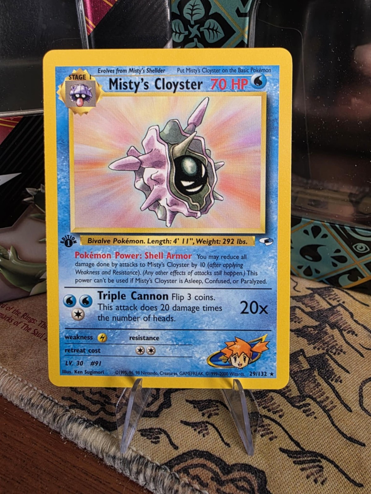 Pokemon Card Misty's Cloyster Gym Heroes 1st Edition 29/132 NM