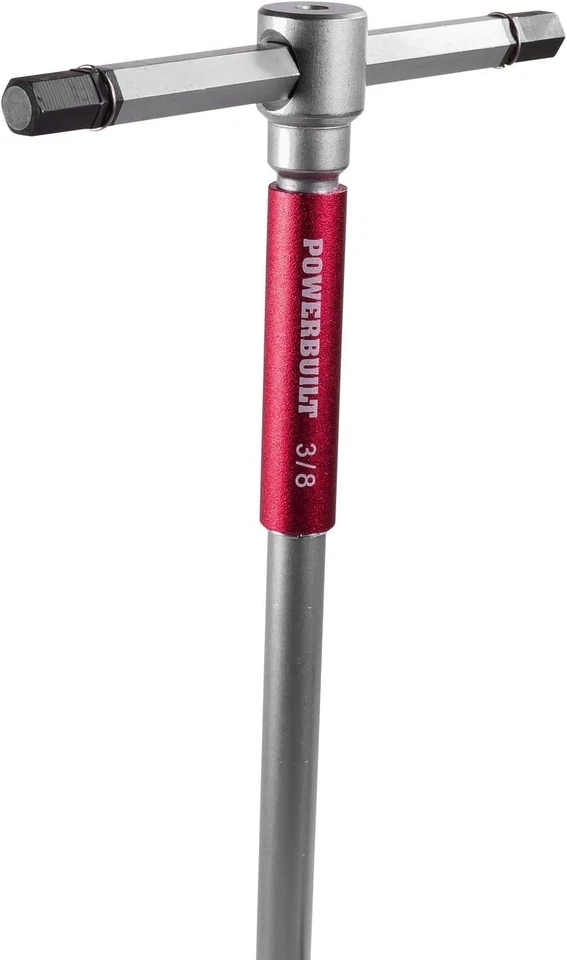 T-Handle Hex Allen Key Wrench Set w/ Speed Sleeves, 8 Pc SAE - Image 4 of 4