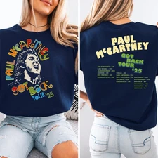 Paul McCartney Got Back Tour 2025 Tour Dates Sweatshirt - Multicolors, S-5XL